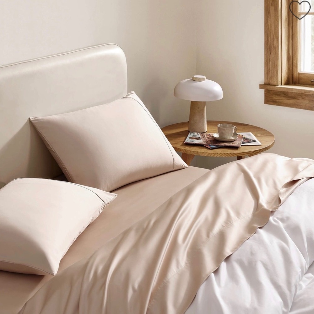 Sunday Citizen Natural Premium Bamboo Bedding Bundle in Blush - Queen